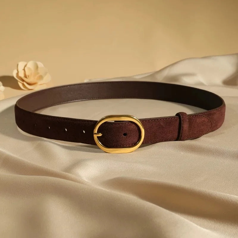 Ceinture vintage femme en cuir authentique