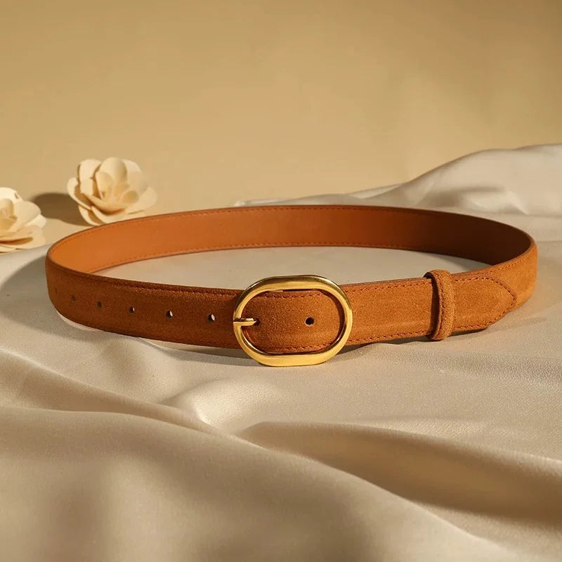 Ceinture vintage femme en cuir authentique