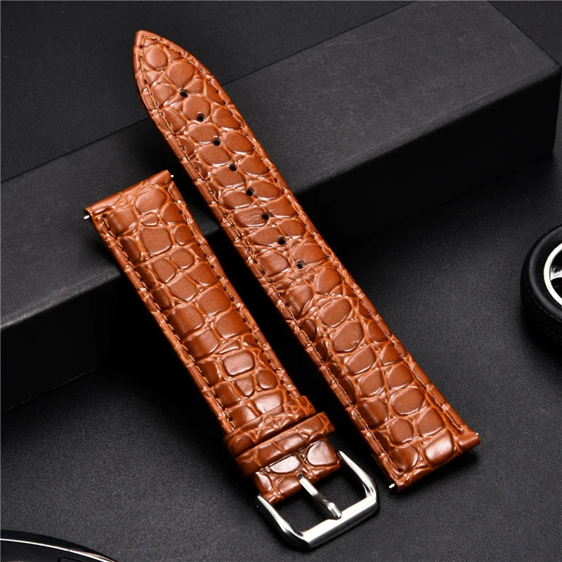 Bracelet montre en cuir vintage