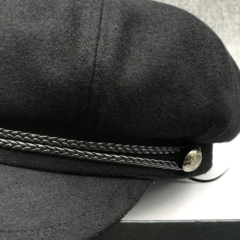 Casquette gavroche hiver vintage