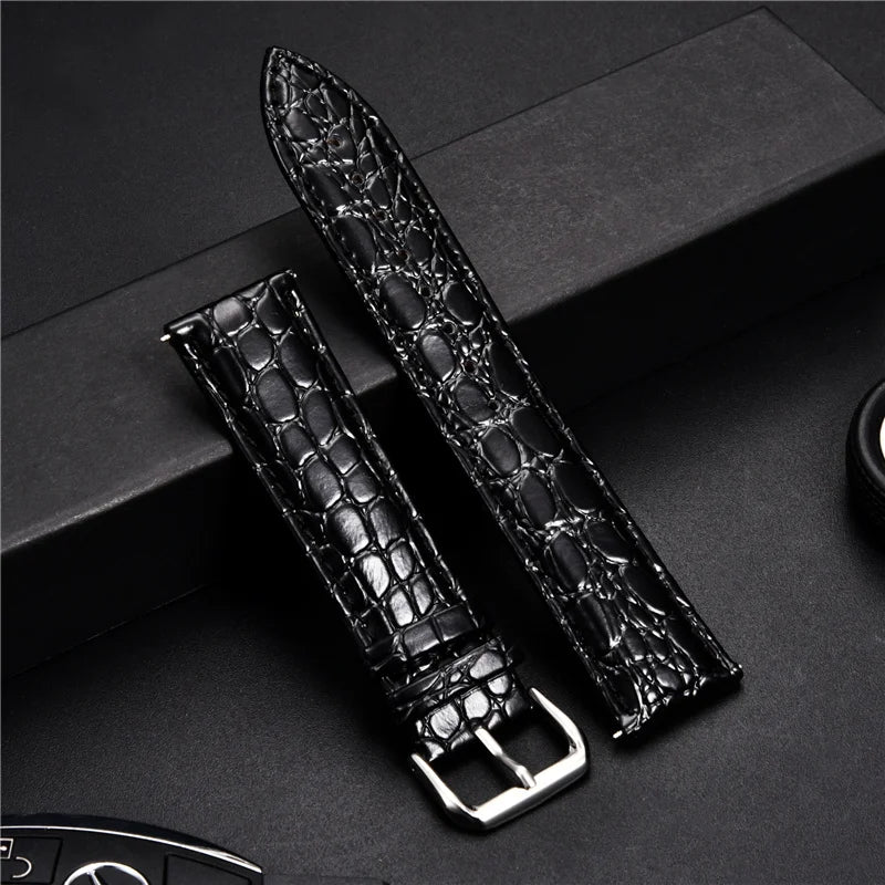 Bracelet montre en cuir vintage