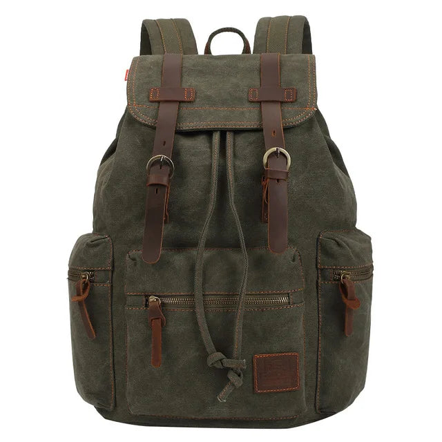 Sac à dos cartable vintage