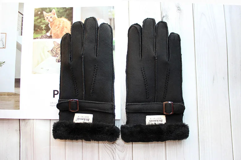 Gants vintage en peau de mouton