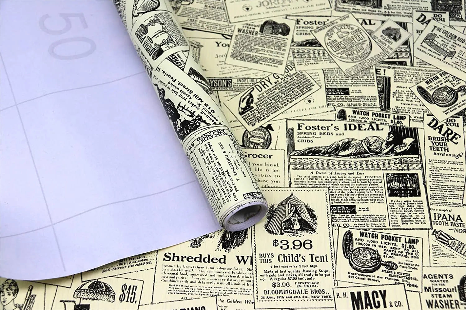 Papier Peint Journal Vintage