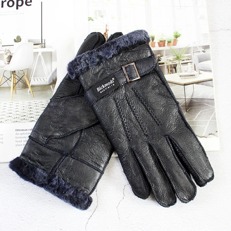 Gants vintage en peau de mouton