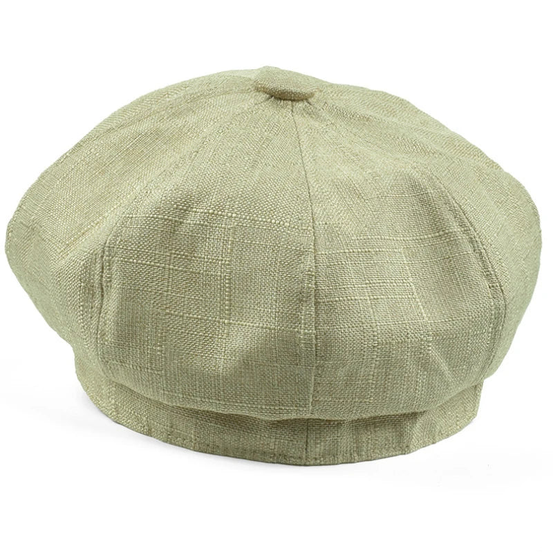 Casquette gavroche en lin