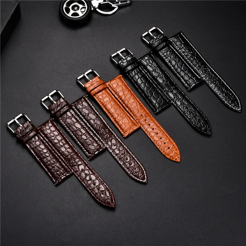 Bracelet montre en cuir vintage