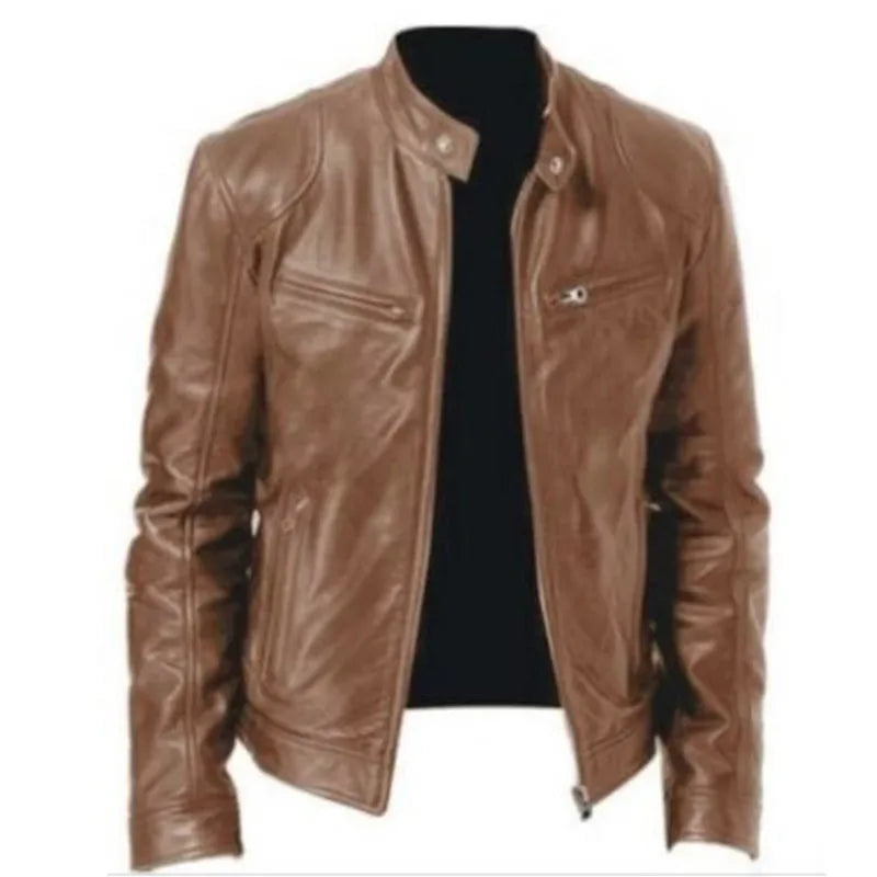 Veste homme cuir vintage