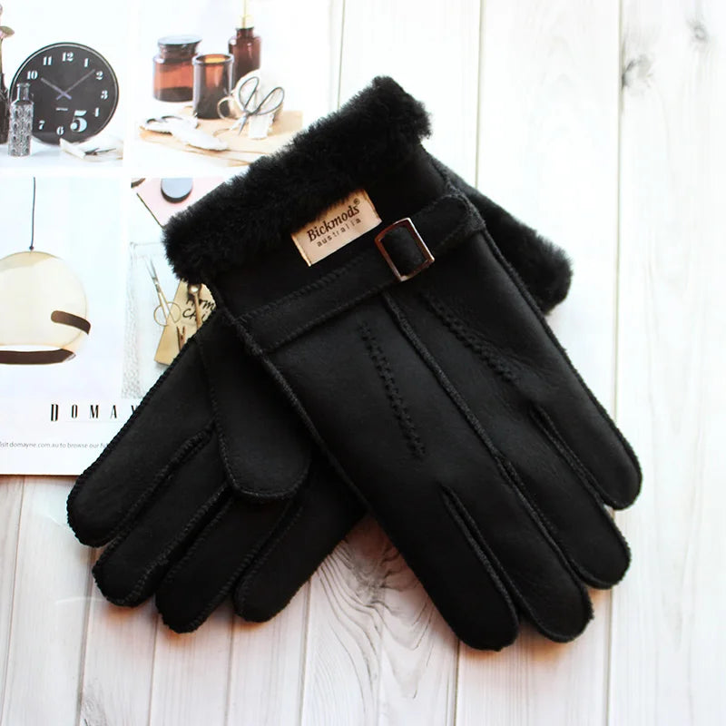Gants vintage en peau de mouton