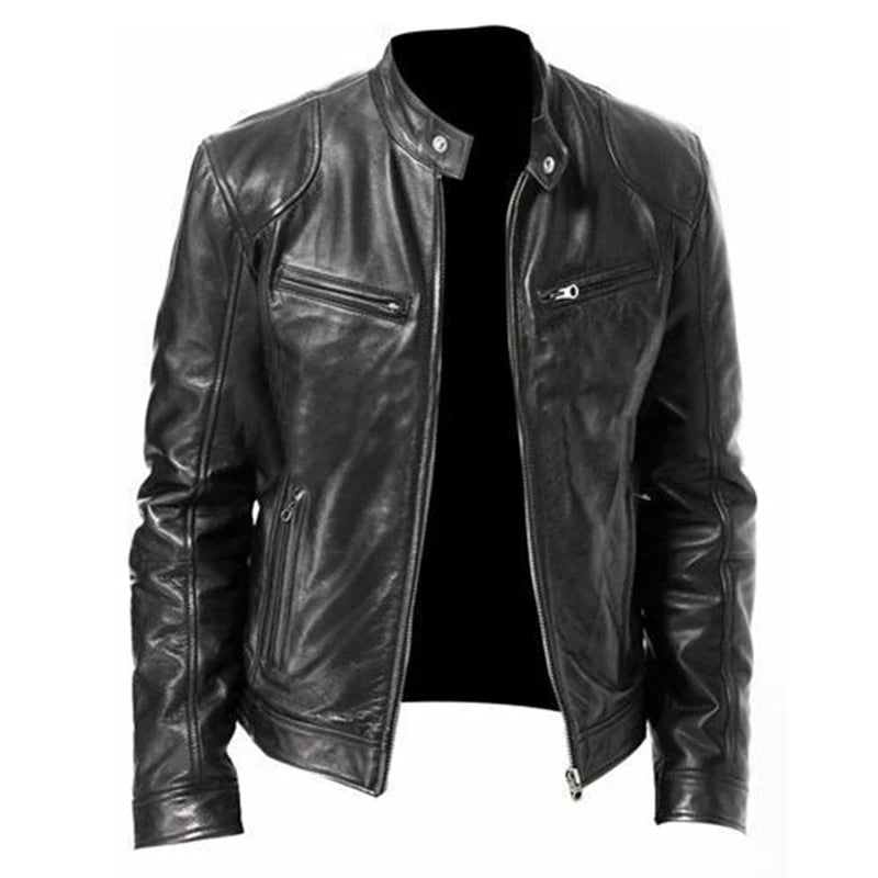 Veste homme cuir vintage