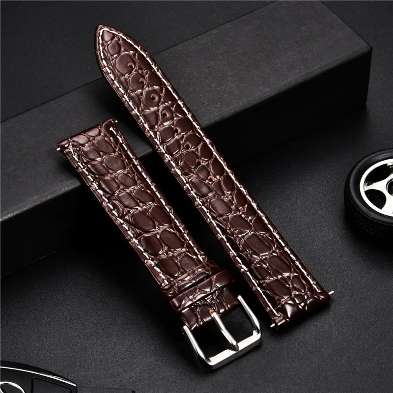 Bracelet montre en cuir vintage