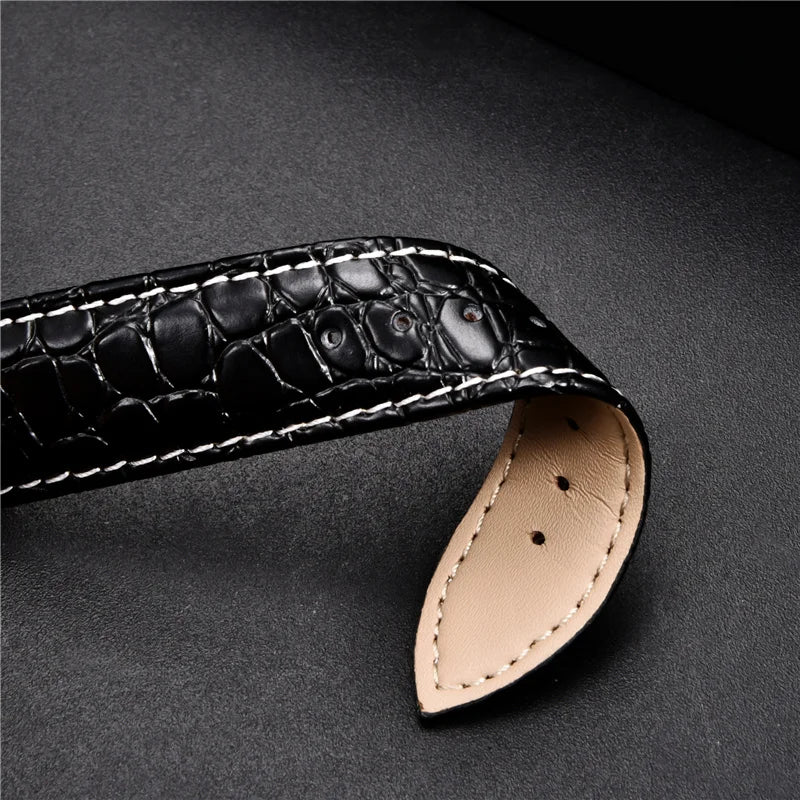 Bracelet montre en cuir vintage