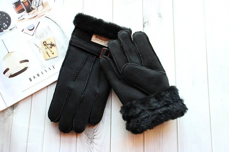 Gants vintage en peau de mouton