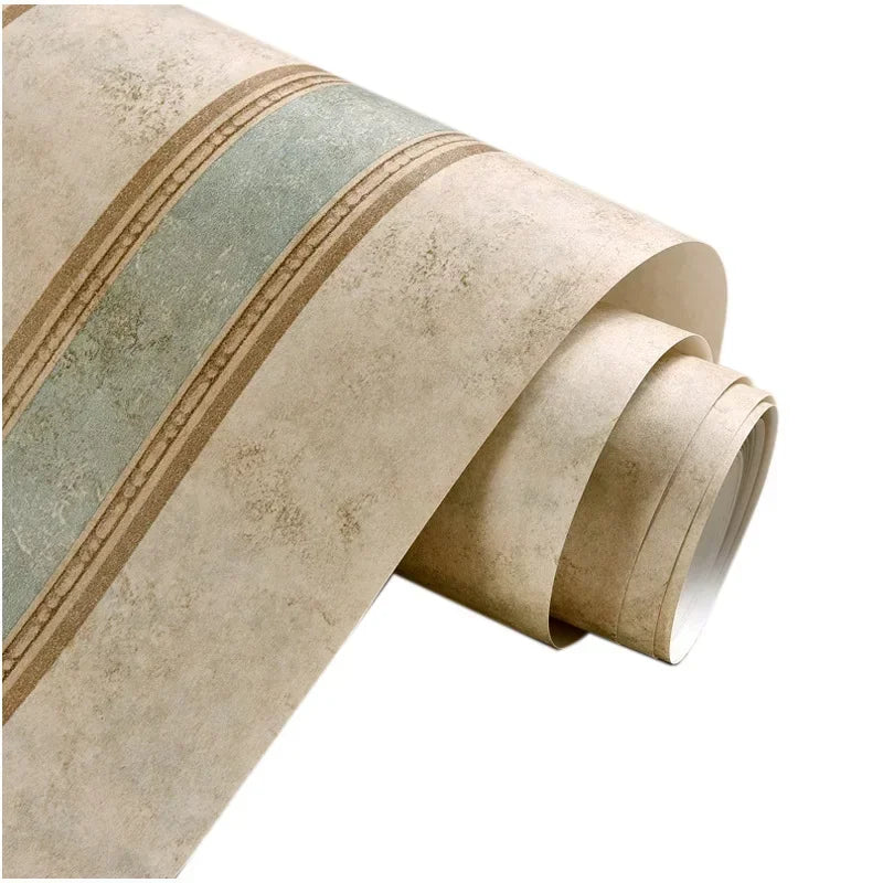Papier Peint Vintage à Rayures