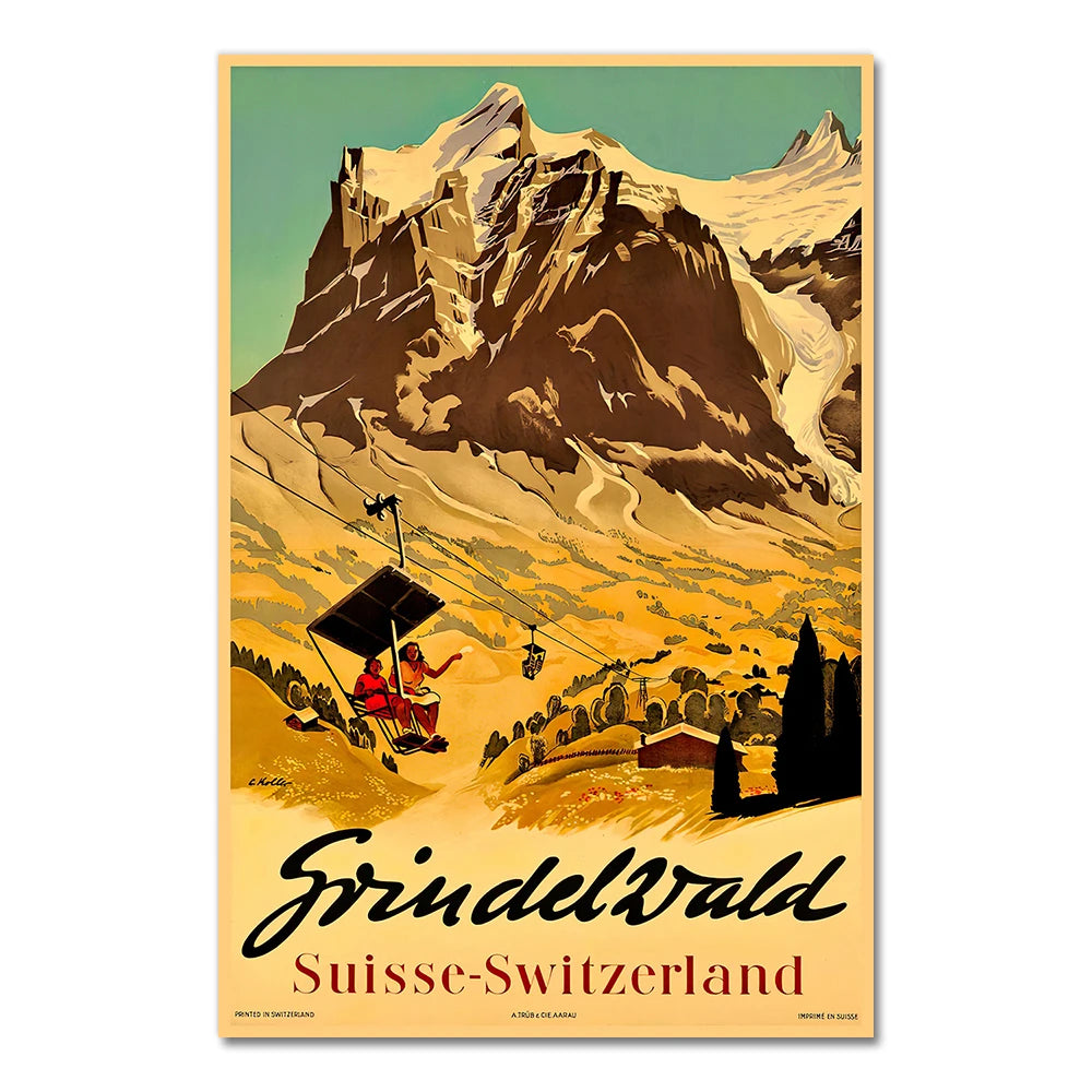 Affiche ski vintage