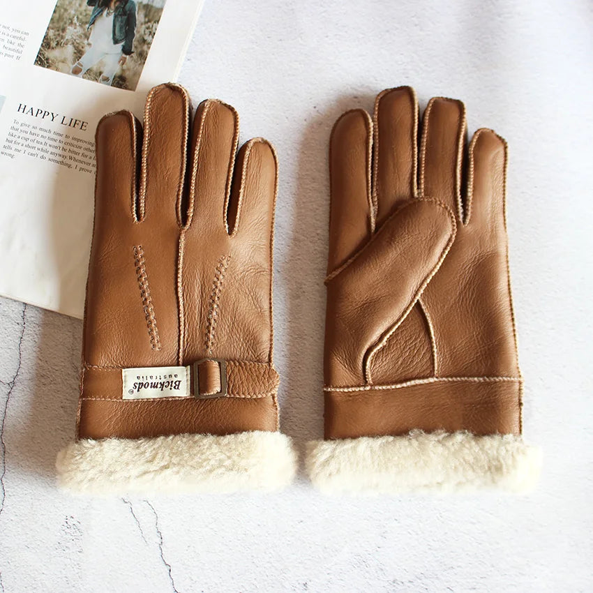 Gants vintage en peau de mouton
