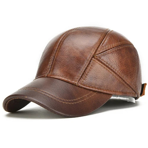 Casquette cuir homme vintage