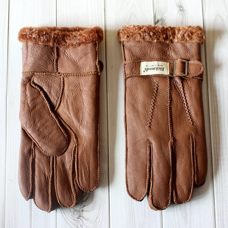 Gants vintage en peau de mouton