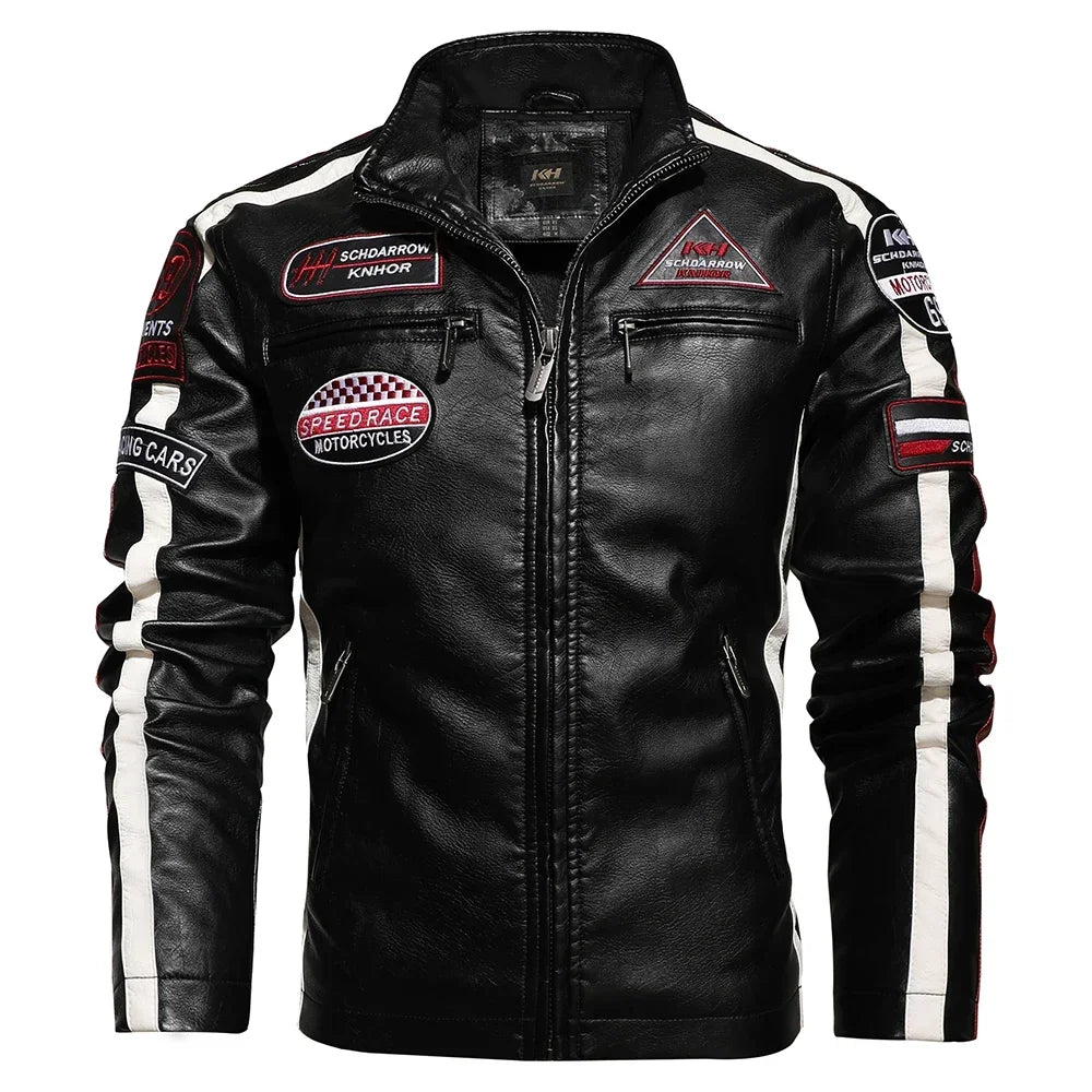 Veste de moto homme vintage