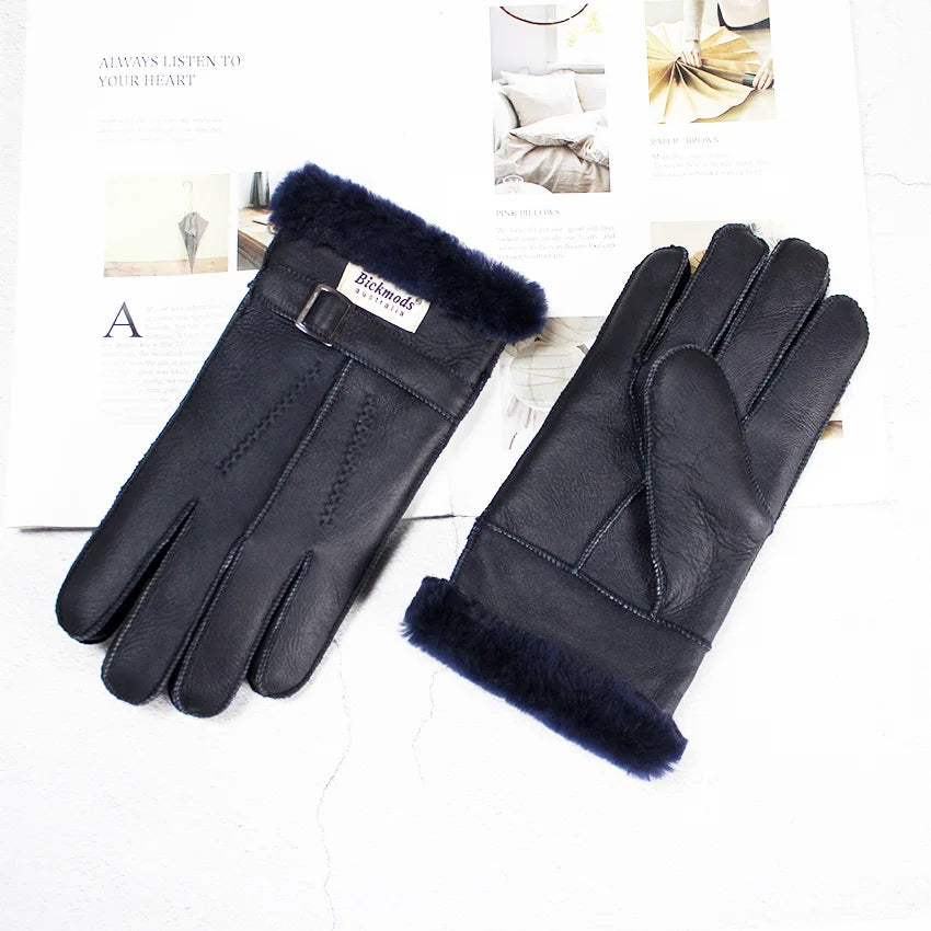 Gants vintage en peau de mouton