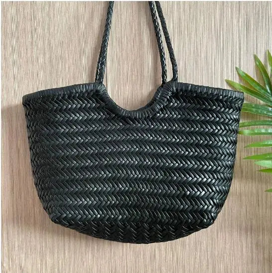 Sac à main vintage en cuir authentique