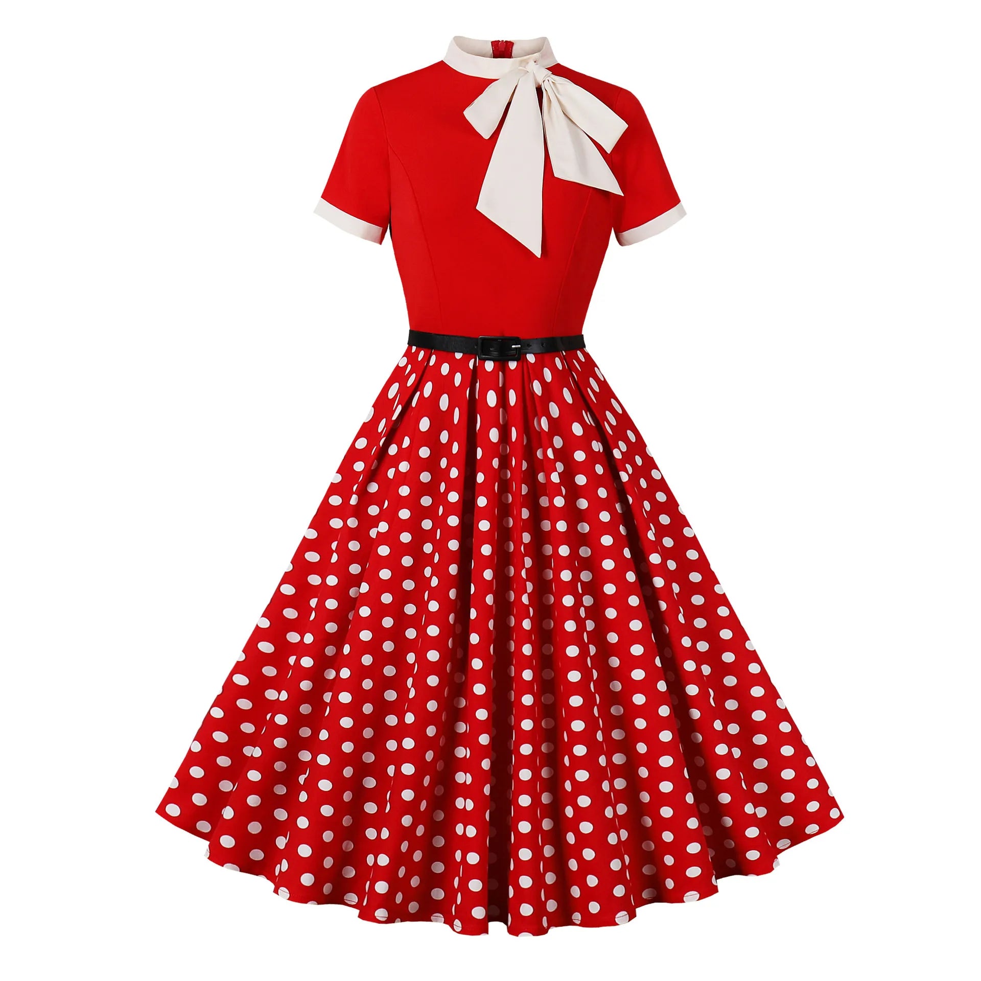 Robe vintage à jupe fleurie