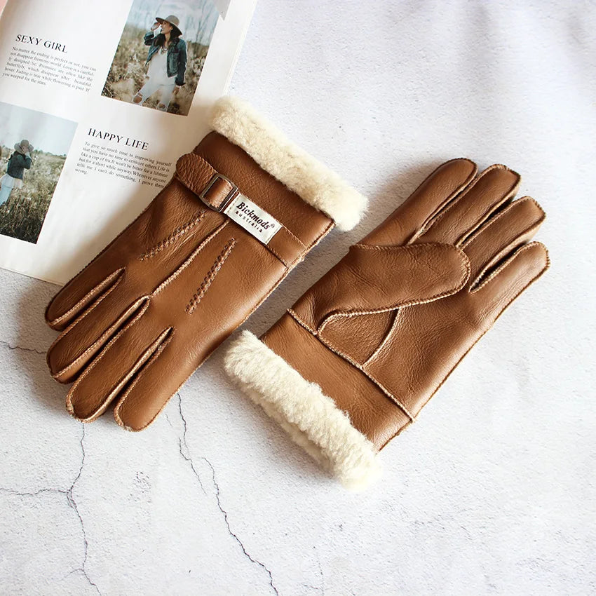 Gants vintage en peau de mouton