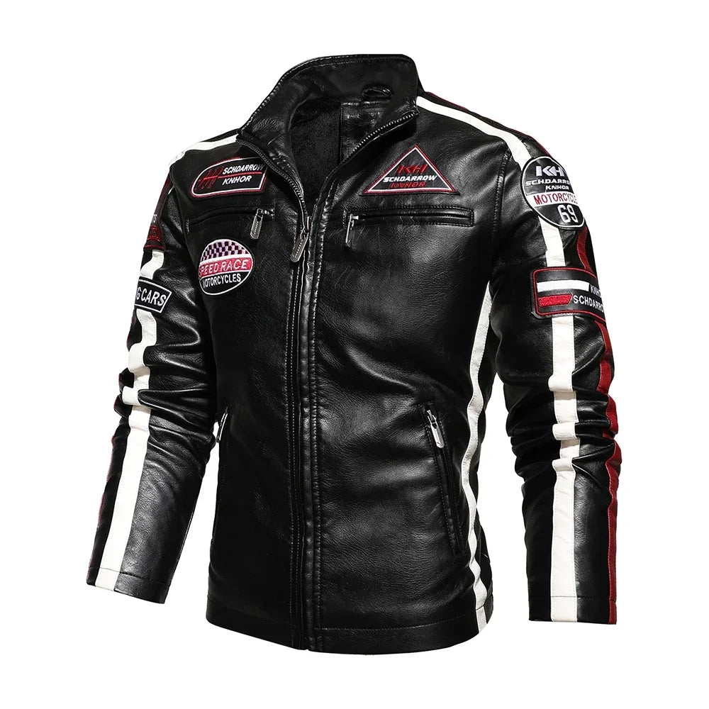Veste de moto homme vintage