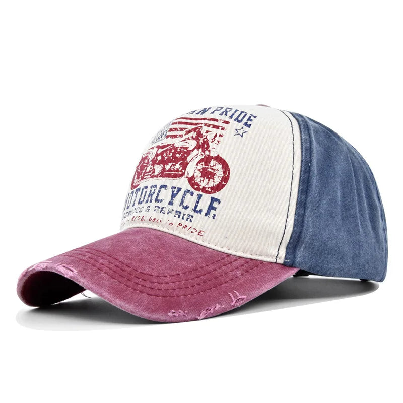 Casquette moto vintage