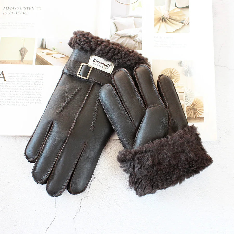 Gants vintage en peau de mouton