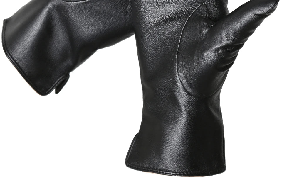 Gants en cuir véritable vintage