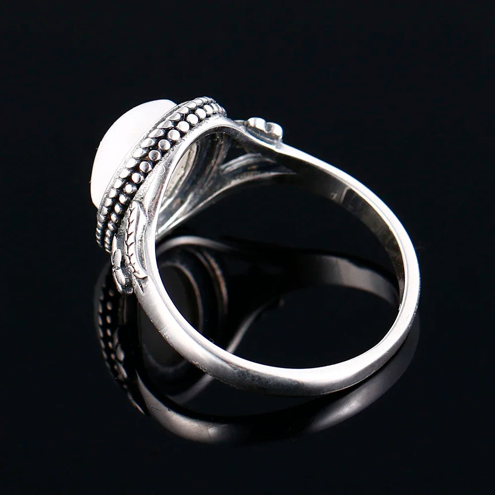 Bague pierre de lune vintage