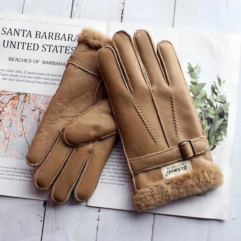 Gants vintage en peau de mouton