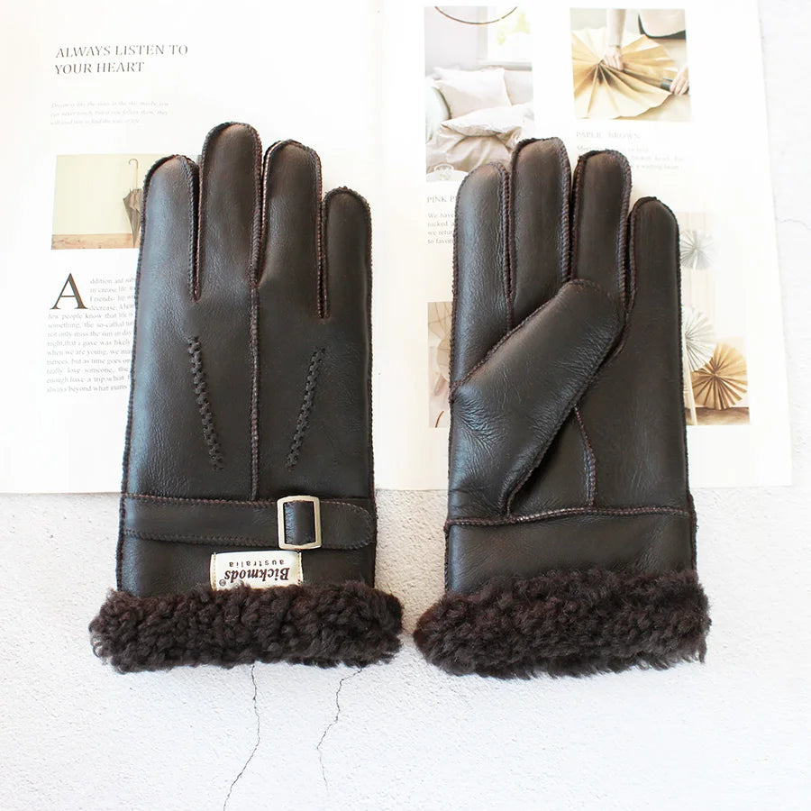 Gants vintage en peau de mouton