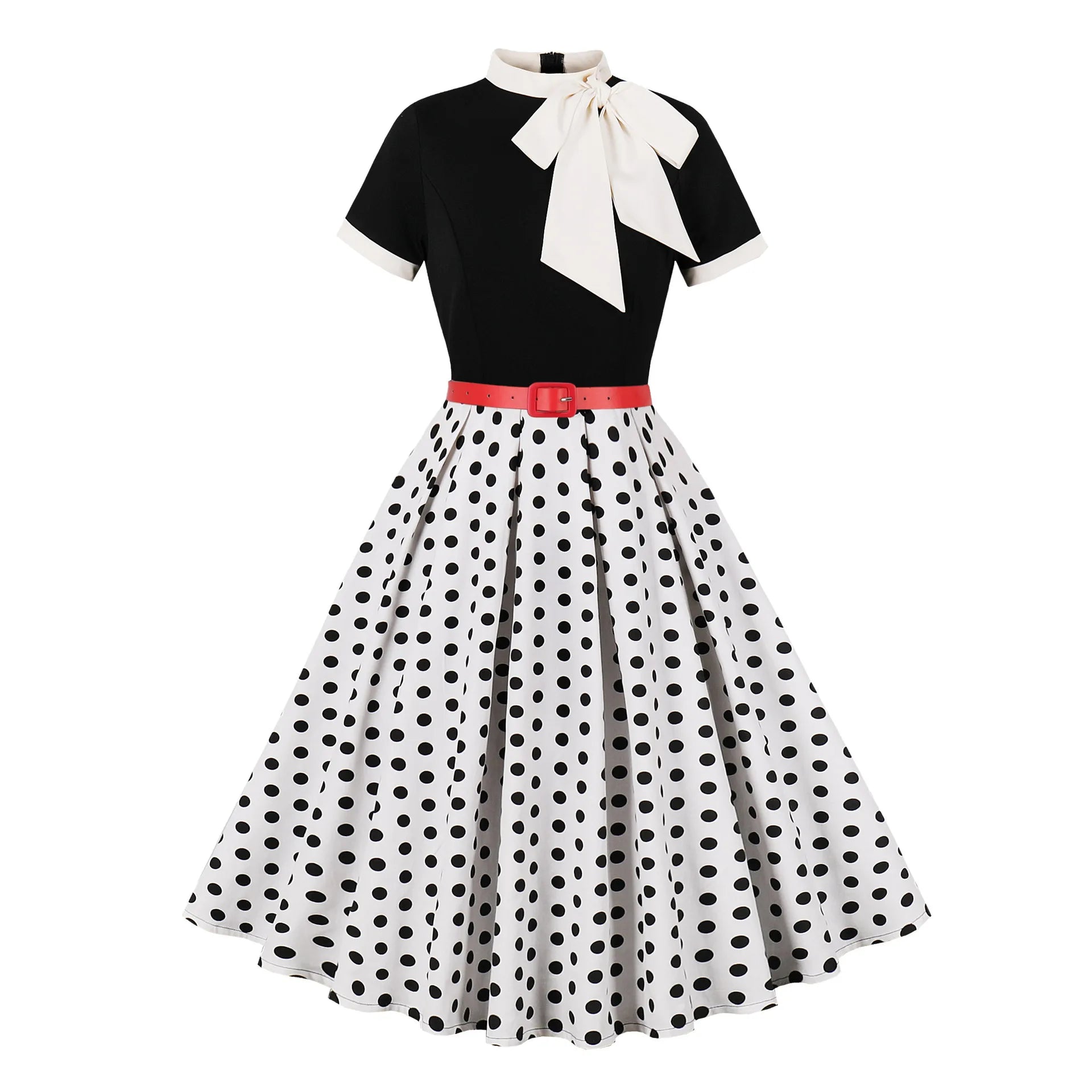 Robe vintage à jupe fleurie