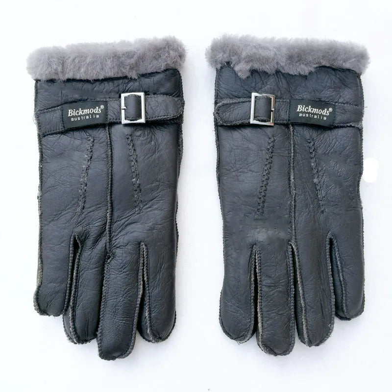 Gants vintage en peau de mouton