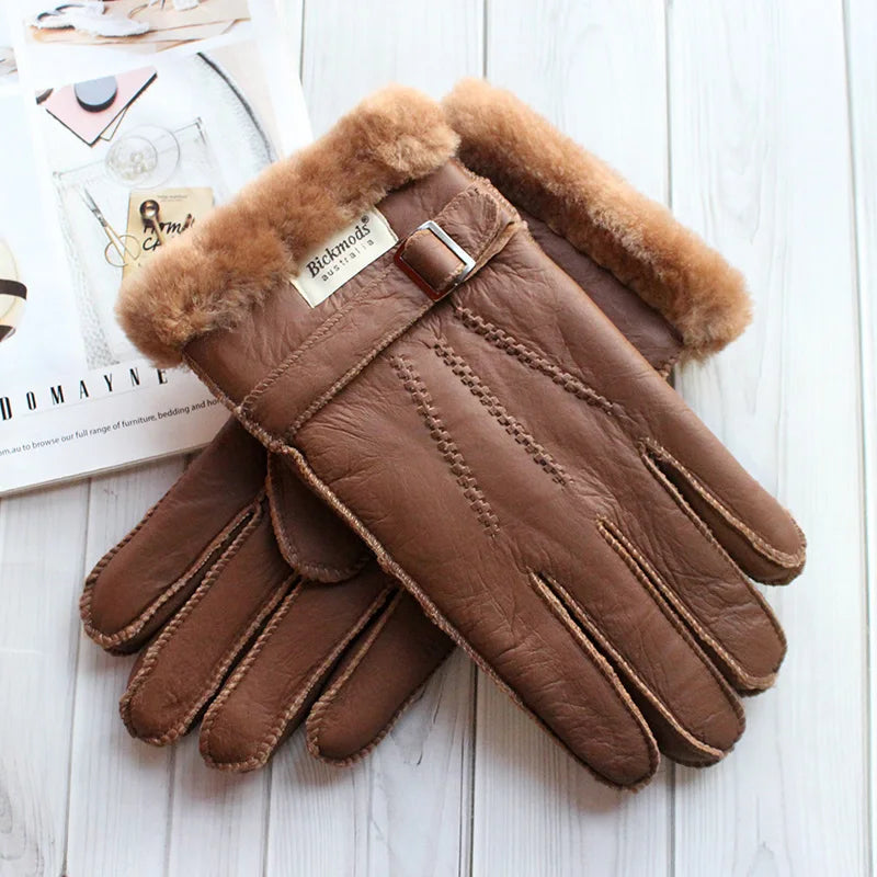 Gants vintage en peau de mouton