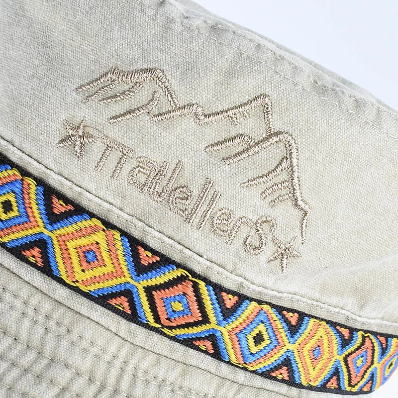 Chapeau brodé vintage indiana jones