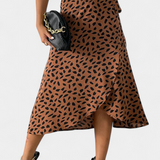 Jupe Enveloppante Boho Camila avec Imprimé Asymétrique