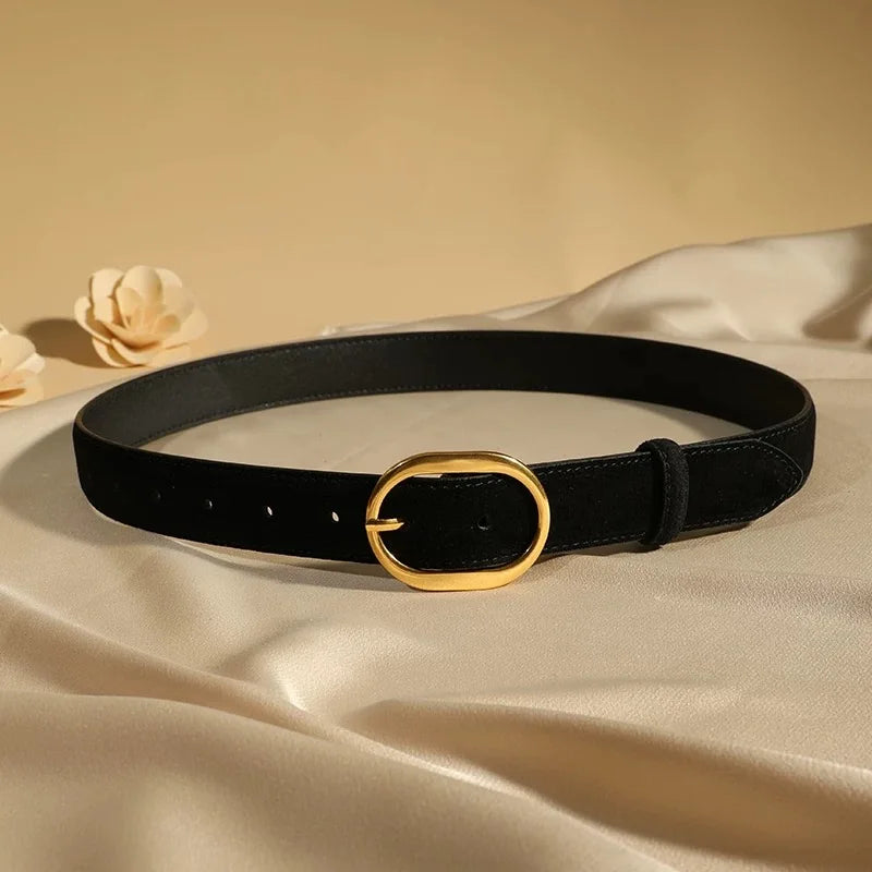 Ceinture vintage femme en cuir authentique