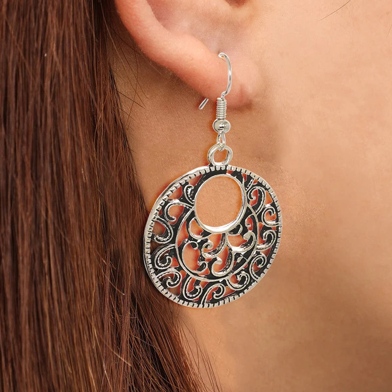 Boucle d'oreille turquoise vintage