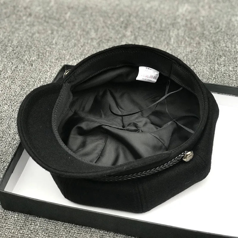 Casquette gavroche hiver vintage