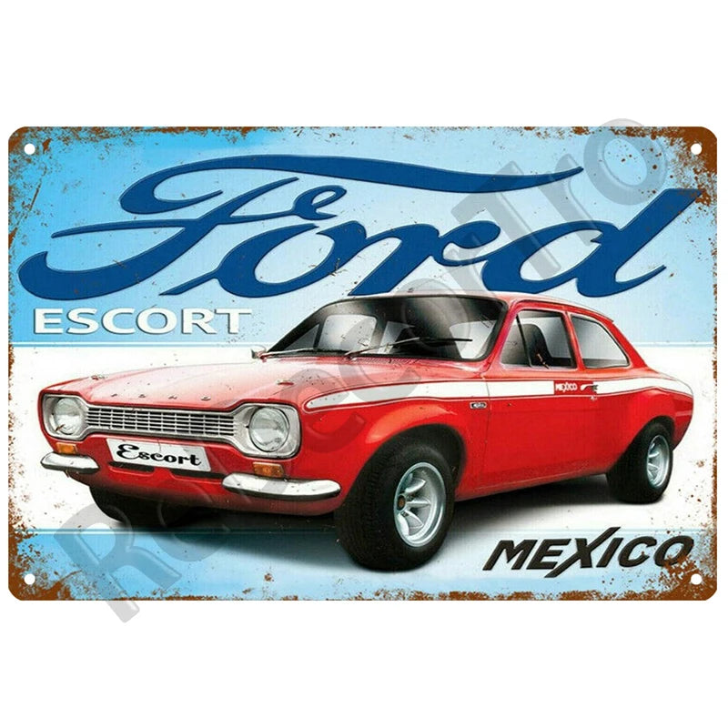 Plaque en metal vintage Ford