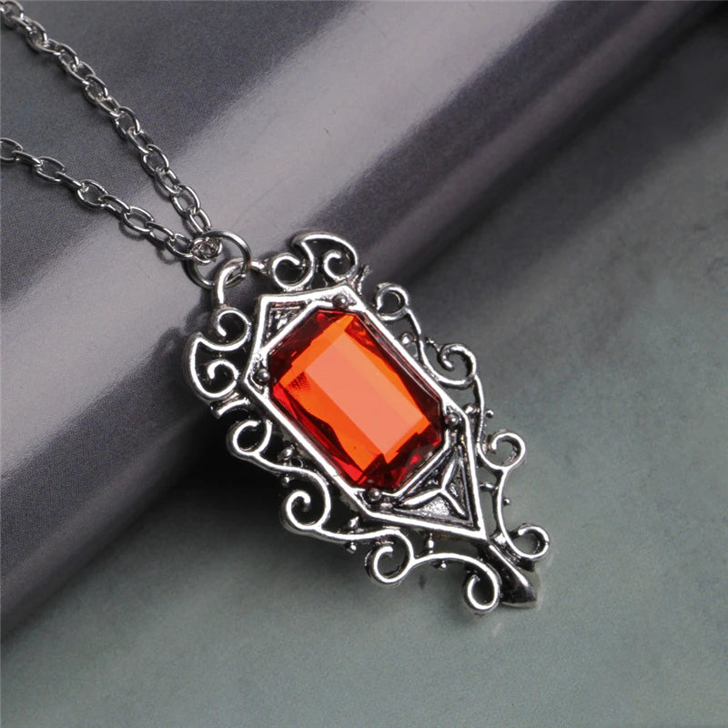 Collier vintage à pendentif Rubi