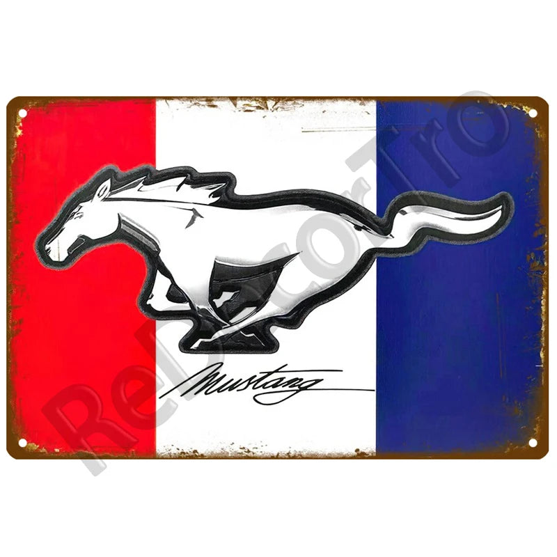 Plaque en metal vintage Ford