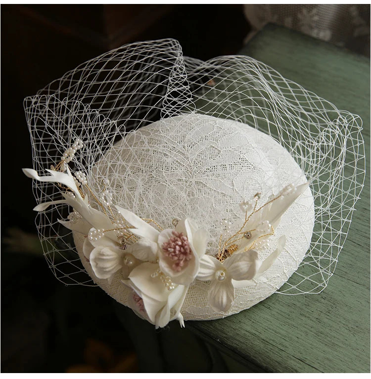 Chapeau de mariage vintage