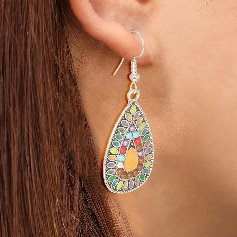 Boucle d'oreille turquoise vintage