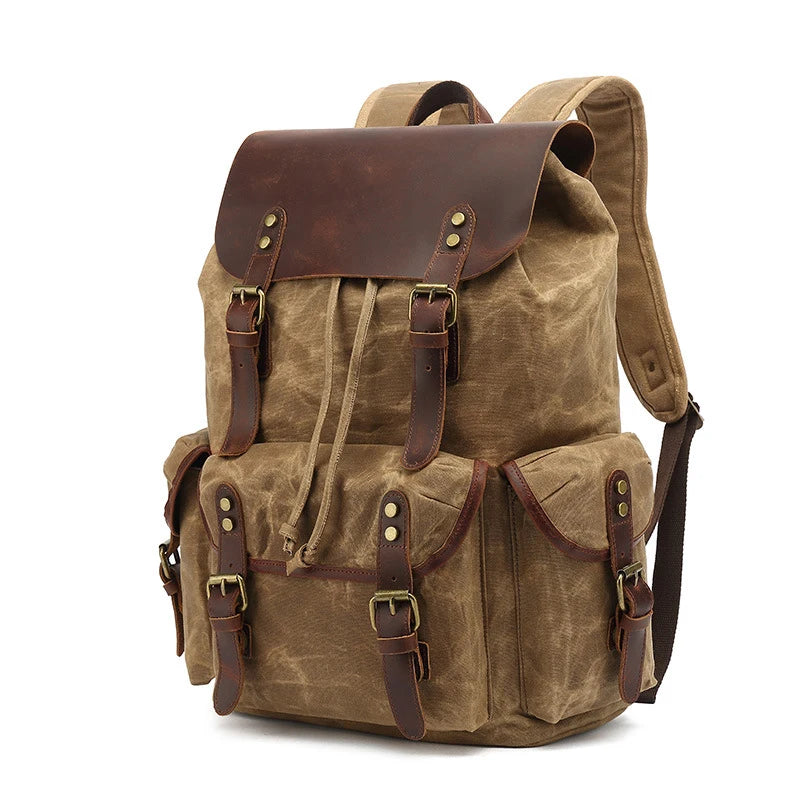 Sac à dos en toile étanche vintage