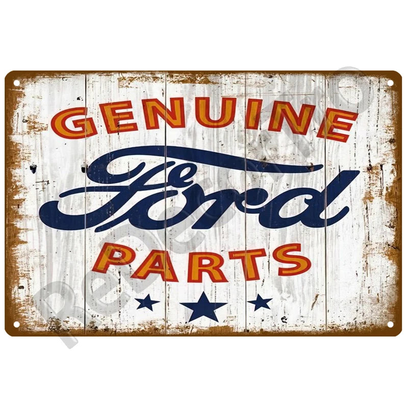 Plaque en metal vintage Ford