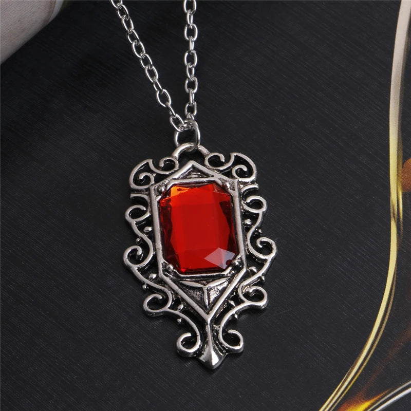 Collier vintage à pendentif Rubi